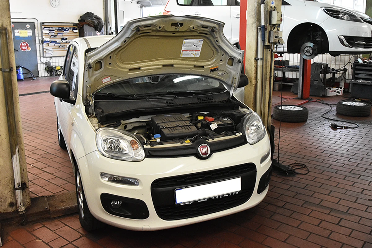 FIAT Panda in der Werkstatt